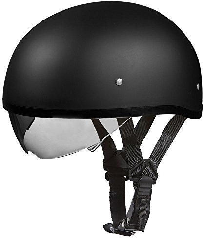 Daytona Helmets Half Skull Cap Motorcycle Helmet with Built-in Inner Shield, DOT Approved, Lightweight, Comfortable, and Durable Protection for Riders, Sleek Design, Fits and Styles