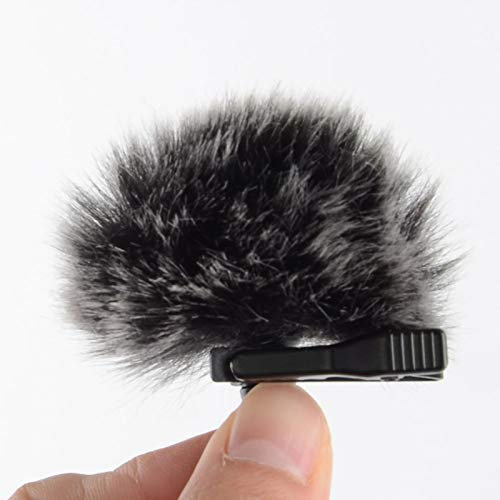 Akozon Microphone Furry Windscreen Cover for Lapel Lavalier M1 WM6 WM8