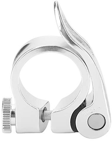 Rennrad Sattelstützenklemme Aluminiumlegierung Mountain Terrain Fahrrad Schnellverschluss Sattelstützenklemme 25.4 / 28.6 Sattelstützenklemme(Silber)