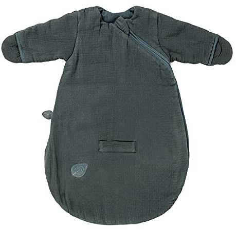 Nattou Schlafsack 60 cm Winter Swaddle Dunkelgrün Mit Ärmeln Und Fäustlingen Tog 2