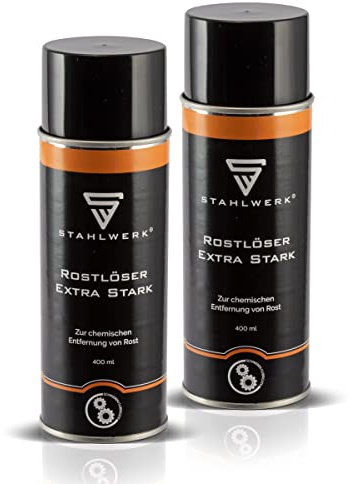 STAHLWERK Rostlöser 2er Set Extra Stark multifunktionales Spray | Zum Lösen und Entfernen von Rost und Oxidation, geeignet für Industrie, Handwerk und DIY