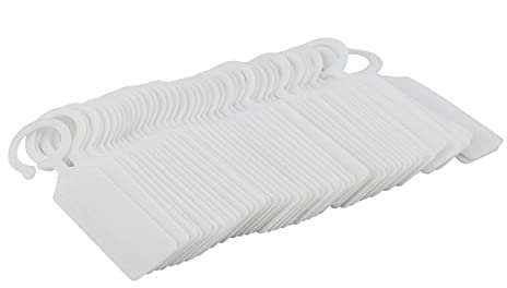 Joyzan Etichette per Piante da Appendere, Marcatori Appendere in Plastica Impermeabili Giardino dei Vivai Marcatore Picchetti Targhette Semi di Giardinaggio Esterna Etichetta Anello(Bianco)