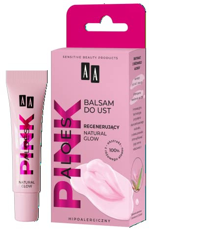 AA Aloes Pink regenerierende Lippenlotion - natural glow 10g
