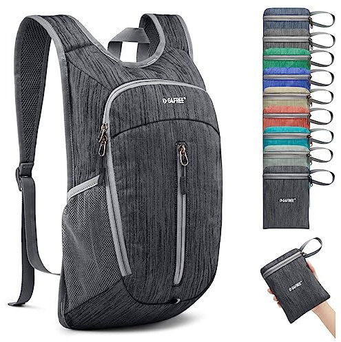 G4Free 10L Faltbarer Leichter Wanderrucksack Kleiner Rucksack Damen Herren Daypack für Outdoor Wandern Camping Reisen Klettern