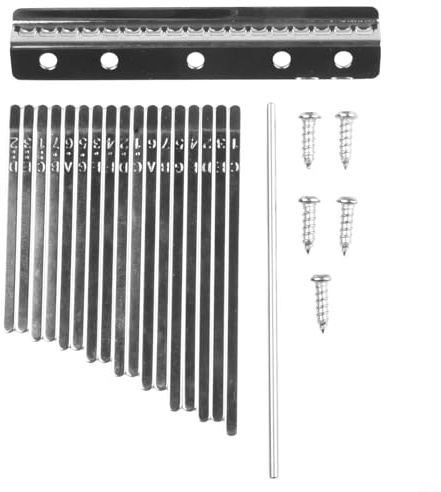 Getdoublerich Kalimba Keys, 17 Tasten Kalimba DIY Ersatzteile mit Tastatur Bridge Tuning Zubehör