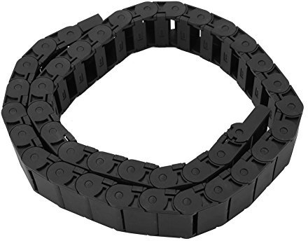 Drag Chain, 15mm x 30mm 1 Meter Nylon Wire Cable Carrier Drag Chain Engraving Machine Accessory Chain Connector for 3D Printer and CNC Machines