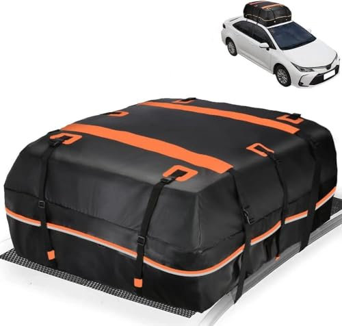 Autodachtasche für FIAT 500L Living/Wagon 2013-2018, wasserdichte Faltbare Dachgepäcktasche für Roadtrips Camping Reisen Dachbox Aufbewahrung Autozubehör,A