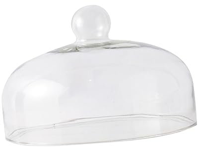 DECHOUS 1Stk Kuchendeckel Abdeckung Kuchenschneider Tortenständer Deckel runde Servierplatte dekorative Torte küchenbeil tischläufer Dessertglas-Schutz Dessertdeckel aus Glas Weiß