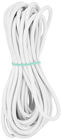 Cordón elástico redondo, 7 mm y 10 m, cuerda elástica redonda de larga duración, bandas de goma elásticas pesadas para costura, manualidades y proyectos de bricolaje
