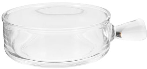 Alipis Bol en Verre Cuisine avec Anse, Saladier Transparent 1 Pc, Grand Bol De Service Polyvalent pour Salades Et Desserts, Usage Quotidien Et Repas Décontractés