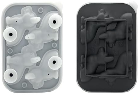 Muzoira Moule à glace en silicone, grand plateau en forme de chien corgi (1)