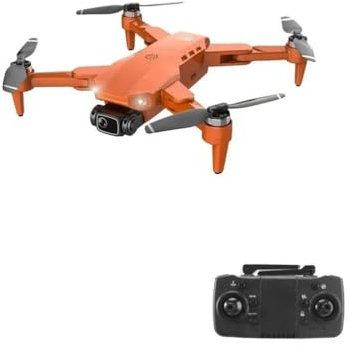 LKHLTBF Orange,Triple Battery,Drone l900 Pro 4k Professionnel 5g GPS HD Double caméra Photographie sans balais Pliable quadricoptère rc Distance 1,2 km Drones Jouets