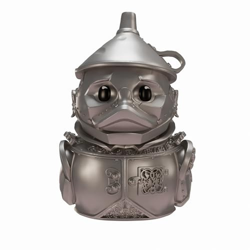 TUBBZ Wicked Tin Man Rubber Duck Movies Collectible Toys Bathtub 8.9cm | Official licensed product of Wicked Musical Movie, Tin Man metal like Vinyl Duck Limited edition box, display, décor or gift