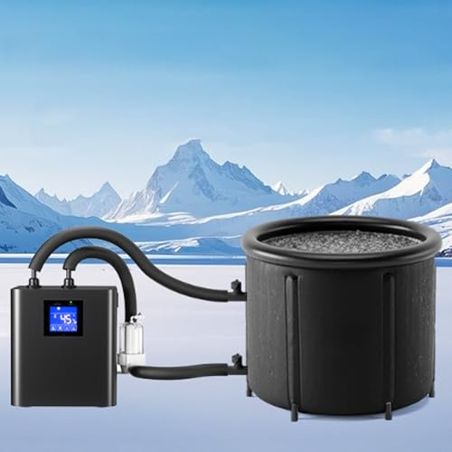 LFfwynog Ice Bath Chiller Button-Controlled Water Chiller Cold Plunge Chiller with External Filter & Submersible Pump Ice Bath Cold Water Recovery for Recovery Athletes