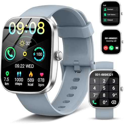 Soudorv Smart Watch, 1.91 HD Bluetooth 5.4 Calling Smartwatch for Men Women, SpO2/Heart Rate/Sleep Monitor, 115+ Sports Fitness Activity Trackers, IP68 Waterproof Step Counter for Android iOS Phone