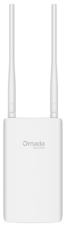 TP-Link Omada Punto de Acceso Exterior de Largo Alcance - Extensor WiFi Universal Compatible con WiFi 6 AX1800 Doble Banda, hasta 3200 m², Alimentado por PoE, IP65 Resistente a la Intemperie | Doble banda, 3.200 pies cuadrados, alimentado por PoE, IP65 resistente a la intemperie