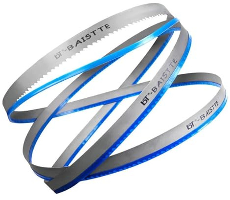 1 hoja de sierra de cinta bimetálica de 3600-5150 mm x 34 mm x 1,1 mm for cortar metal hoja de sierra de cinta de 1 x 0,035(8-12Tpi,4650mm)
