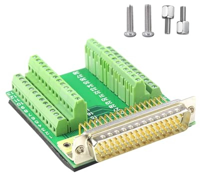 Snorvixre DB50/maschio a morsettiera, adattatore a 50 pin per modulo di collegamento con viti, dadi hardware, scheda industriale