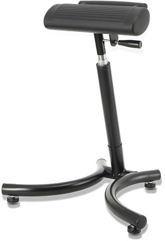 Mreryyse Stehhocker Ergonomischer Hocker, Hartschaum Büro Stehhilfe 150 kg | Bürohocker Höhenverstellbarer 69-90cm - Werkstatthocker Stehstuhl - Rutschfester Sitzhocker Wackelhocker
