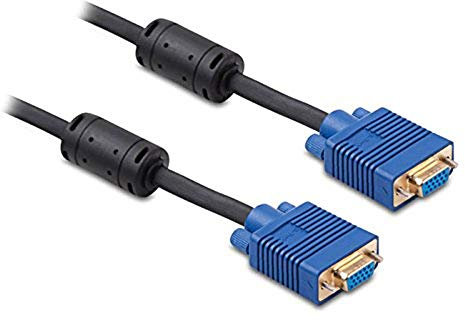 S-Link SL-VGA03F cable VGA 3 m VGA (D-Sub) Negro, Azul - Cables VGA (3 m, VGA (D-Sub), VGA (D-Sub), Negro, Azul, Male connector/Female connector)
