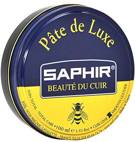 Saphir Wachspaste Luxus, Schwarz, 100 ml