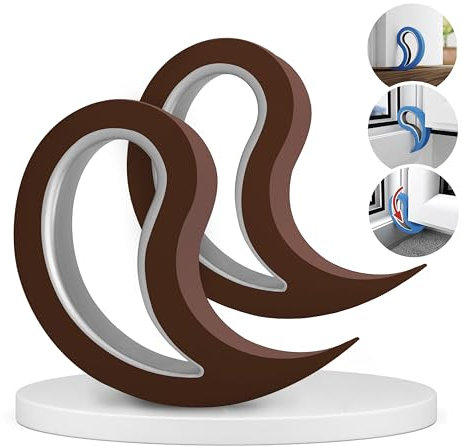 Stoppy, Stoppi, Fermafinestre, Fermafinestra, Fermaporte, Fermaporta, set di 2 (disponibile in 14 colori) (Cioccolato)