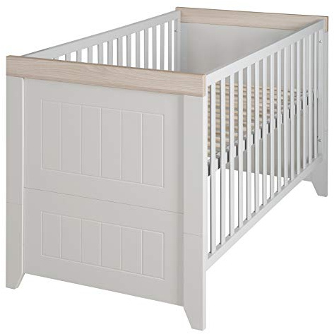 roba Kombi-Kinderbett 'Helene', Landhausstil, verstellbar, 3 Schlupfsprossen, 70 x 140 cm, umbaubar