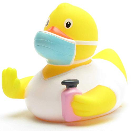 Badeente AHA I Bleib Gesund Quietscheente I Duckshop I L: 8,5 cm