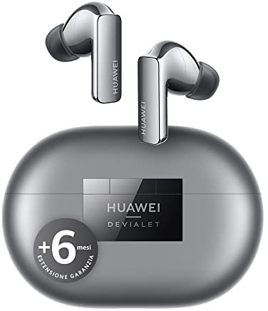 HUAWEI FreeBuds Pro 2 Cuffie Bluetooth, Auricolari Hi-Res Audio, Doppio Speaker, Voci Cristalline in Chiamata, Cancellazione Attiva del Rumore 47dB, EQ Adattivo,Connessione 2 Device,IP54,Silver Frost