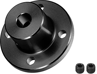 DMiotech 5mm Innen Durchmesser H15xD15 Flansch Kupplung Anschluss Schwarz | Starre Führung Welle Unterstützung Kupplung Welle Kupplung, Mit Schrauben, Für Basteln RC Modell Motoren