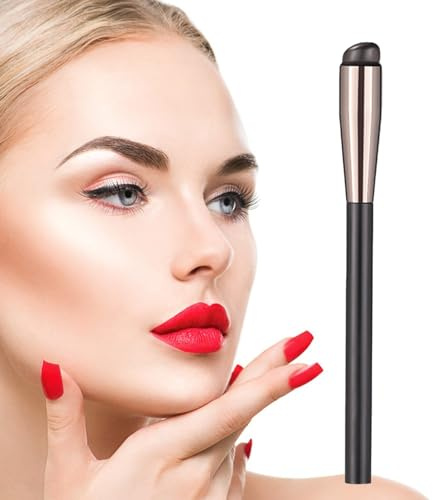 Pennello per labbra, applicatore in silicone per correttore, pennello da trucco per sfumare labbra, matita labbra, lucidalabbra, ombretto, balsamo per labbra, ombretto per labbra, ombretto per naso