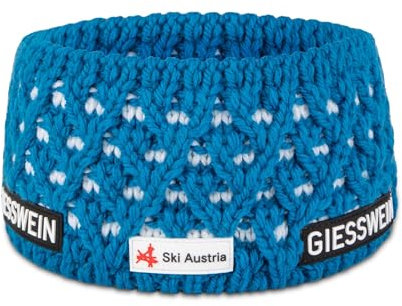 Giesswein Ski Austria Headband Adelboden Ski Austria Headband Adelboden - Merino Stirnband gefüttert, Fleece Stirnband grobmaschig, ÖSV Kopfband Unisex