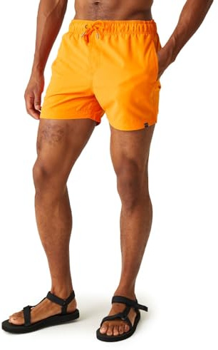 Regatta Herr Mawson II badshorts med elastisk midja, Tillstånd orange, 3XL