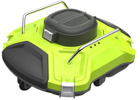 Hydravex Cordless Robotic Pool Vacuum Cleaner, 30W Fully Automatic Robotic Swimming Pool Cleaner, Wall-Climbing Underwater Cleaner with Smart Navigation and Top Load Filter,Green