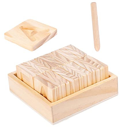 ORFOFE Buchstaben-buchstabierbrett Frühpädagogisches Spielzeug Wörter-lernspielzeug Lernspielzeug Aus Holz Für Junge Mädchen Alphabet Rechtschreibung Spielzeug