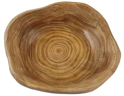 MerwDeeyt Frutero de madera, cuenco creativo para tallar raíces, bandeja decorativa de madera natural, duradero y elegante, bandejas decorativas hechas a mano para exhibir joyas (20-24 cm)