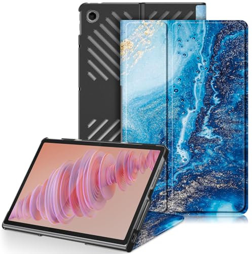 TOPCASE Case Compatible with Lenovo Tab Plus Tablet (TB351FU) 11.5 Inch 2024 Cover, Ultra Leather Stand Protective Case, Function, Waves