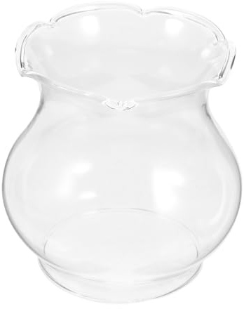 MAGICLULU Paralume in Vetro Stile Retrò per Lampada Olio, Copertura Protettiva per Lampada Kerosene Diffusione Luce, Facile da Trasportare, per Viaggi
