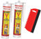 Heat Resistant Tile Adhesive Grout Repair Kit for Indoor Repairs & Patching, Fireplaces, Stoves, Woodburners Includes x2 Vitcas Tile Adhesive 310ml Cartridge + Applicator Grout Tool