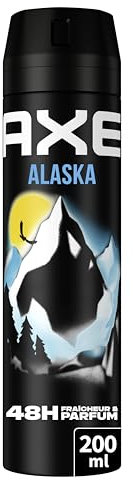 AXE - Déodorant Homme Spray - Alaska - 48h non-stop frais - Parfum bergamote et air marin - 200ml