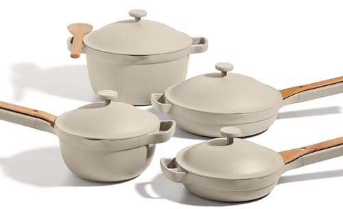 Our Place Cookware Set - 13-Piece Kit Including the Always Pan, Perfect Pot and Spatulas | Multifunctional, Toxin-Free Nonstick | Heat Safe up to 450°F | Oven, Stove, Induction Compatible | Steam
