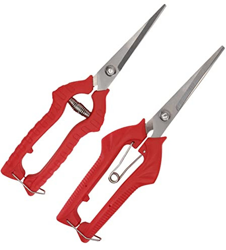 VICASKY 2stücke Praktische Gartenschere Rot Robuster Pruning Shear Mit Scharfem Schneideblatt Ergonomischer Handschneider Für Obstpflücken Astbeschneidung Garten Und Obstbäume Handlich Und