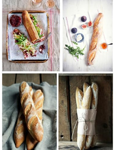 ULTECHNOVO 1pezzi Stampo Per Pane Francese in Acciaio Al Carbonio Antiaderente Design Perforato Tre Fessure Per Cuocere Pagnotte Al Forno