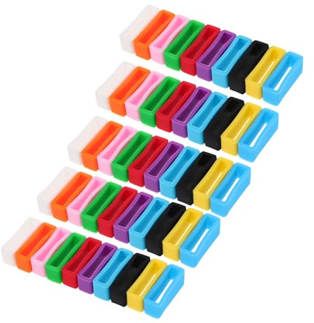 DOITOOL 50 St Klockarmbandsfästen Öglor För Klockarmband Silikonöglor Silikonarmbandshållare Silikonersättningsarmbandshållare Klockarmband Silikonringar Ersättningsöglor För