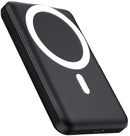 Power Bank Magnetico 12000mAh, Wireless Caricatore 20W Ricarica Rapida Powerbank, Caricabatterie Portatile per Magsafe, Battery Pack Wireless Batteria Esterna per iPhone 17 16 15 14 13 Pro Max Series