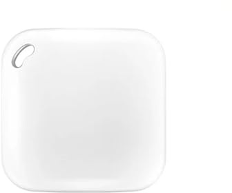 Rastreador GPS Inteligente Compatible con la aplicación Find My, Dispositivo recordatorio antipérdida, localizador clasificación MFI, de Llaves Coche, buscador Mascotas y niños(1 White)