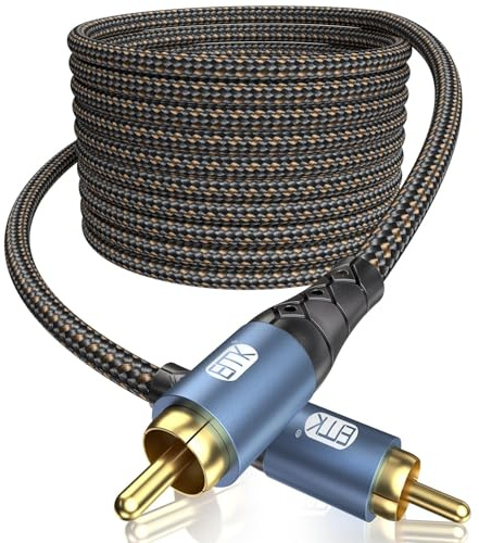 EMK RCA-kabel subwoofer digital koaxial ljudkablar (5 meter)