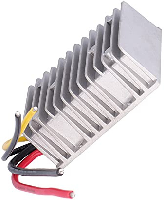 Zerodis Convertitore di Tensione CC, Lega di Alluminio, Convertitore Boost da 12 V A 24 V 20 A per Motori, Sistemi per Auto e Illuminazione A LED
