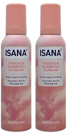Trockenshampoo Schaum (2 x 200ml) – Frische & Styling – Volumen-Boost durch Föhnwärme – Reinigung ohne Wasser – Vegan & Mikroplastikfrei