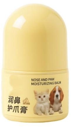 Mikiuly Baume Nasal pour Chiens et Chats, Crème Hydratante et Réparatrice, Baume Naturel Cicatrisant et Hydratant pour Museaux Secs et Crevassés, Sûr à Lécher, Soin Hydratant et Protecteur